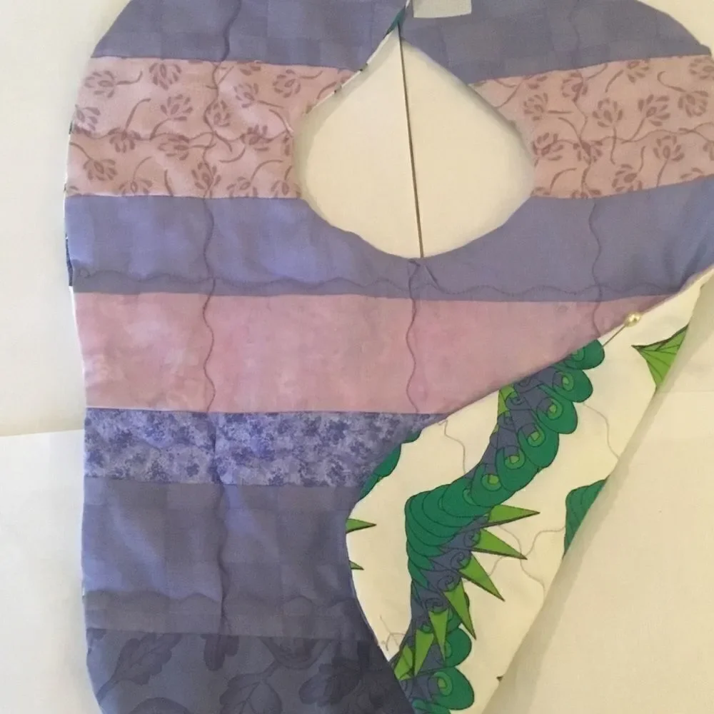 3/$25 or $12 ea. NWT Handmade Quilted Reversible Baby Bib
